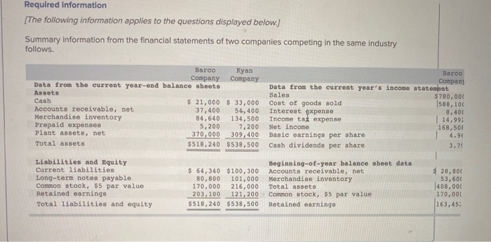 what is the average common stock holders equity? Required information (The following