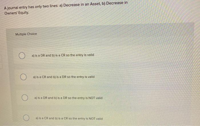 a DR and b) is a DR so the entry is NOT