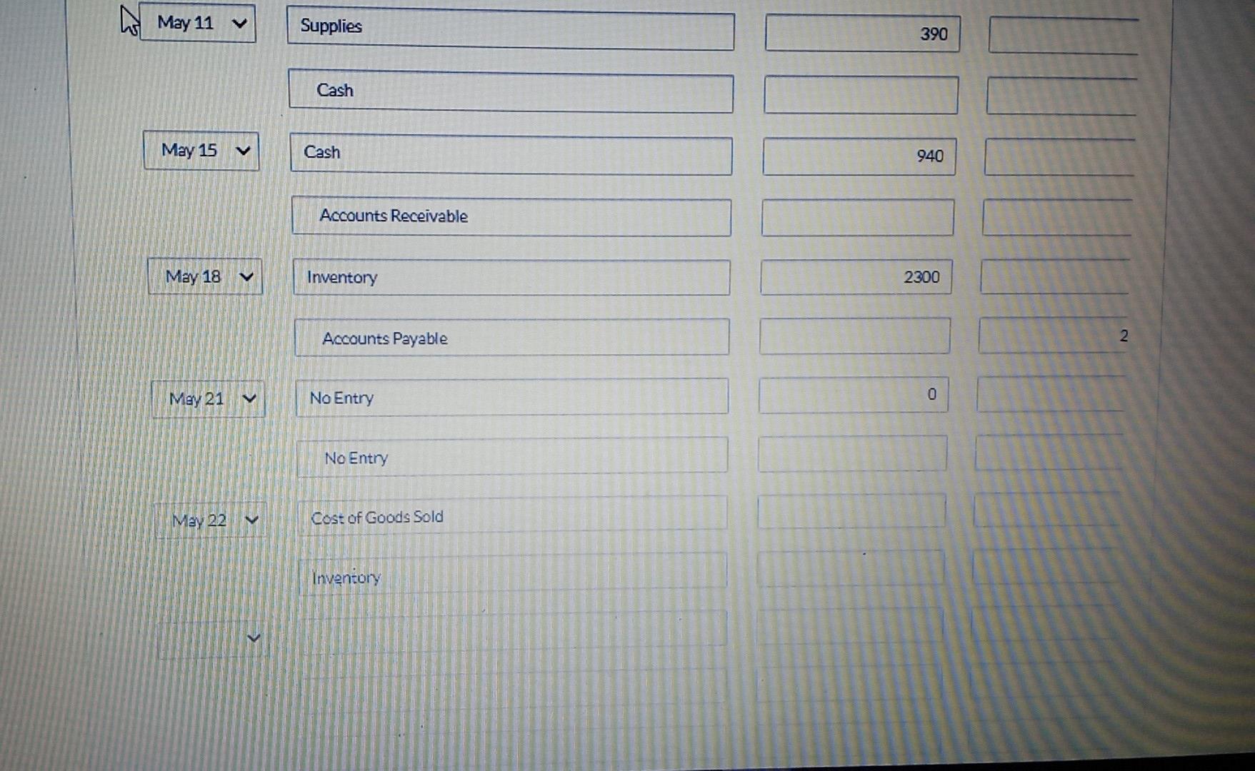 rate of 2% of sales and uses a perpetual inventory system. 1