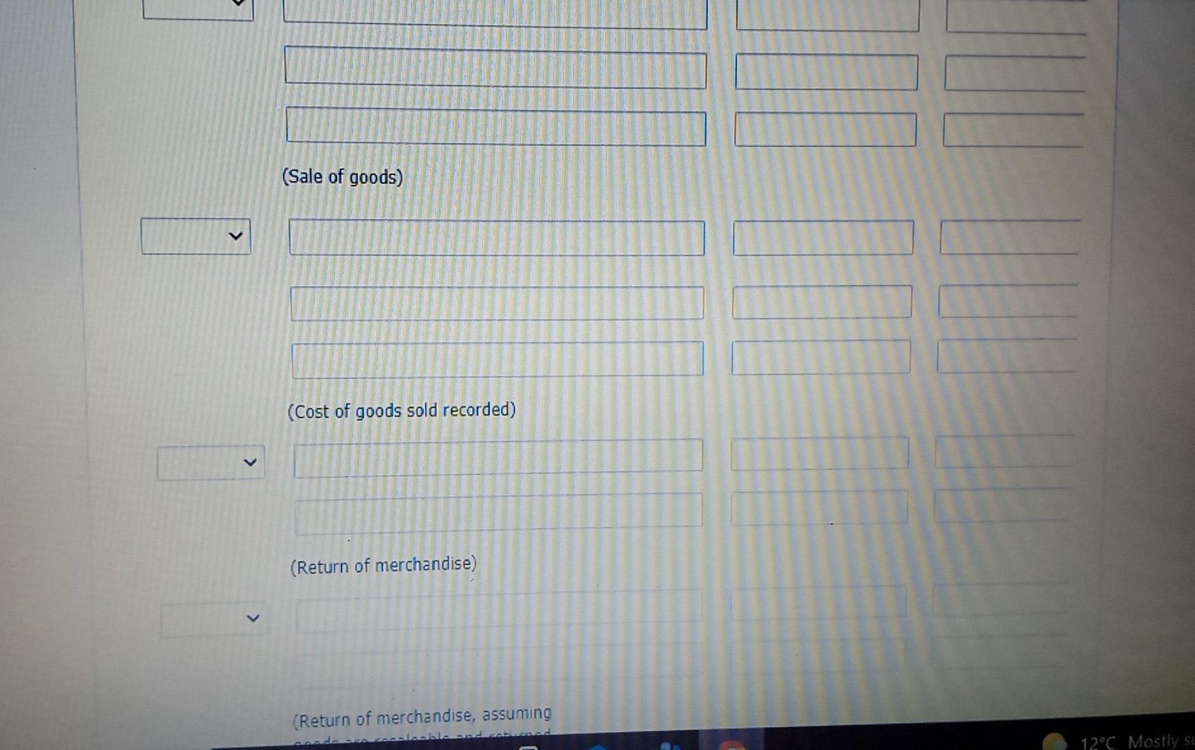 May Purchased merchandise on account from Depot Wholesale Supply Ltd. for $5,340,