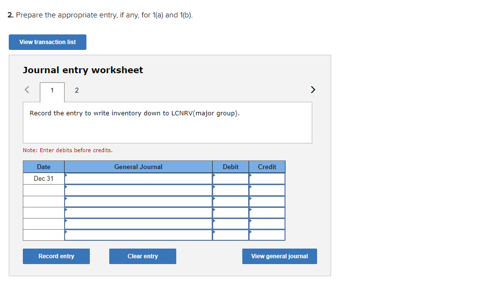to each product). The following information pertains to the physical inventory of