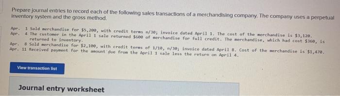  the format that it needs to be in. Prepare journal entries