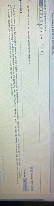 that it plans on returning to its shareholders through a dividend payment.