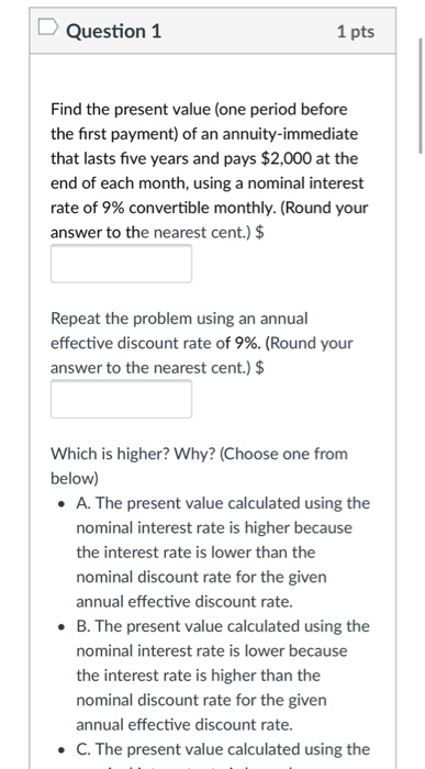 financial mathematics. please answer correctly :) Question 1 1 pts Find the