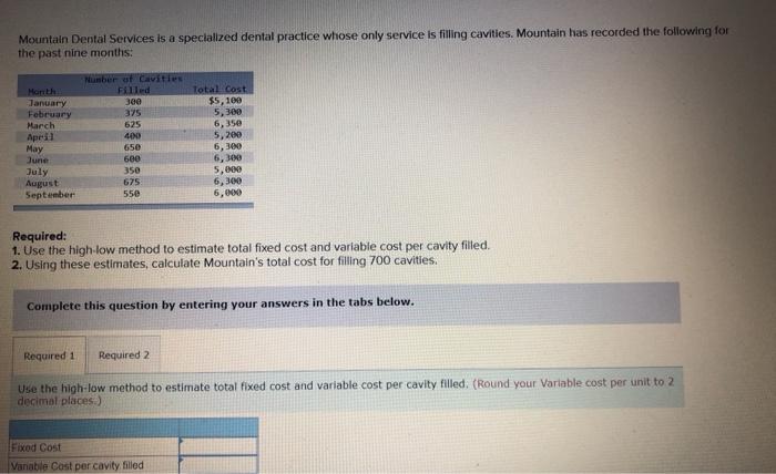  Mountain Dental Services is a specialized dental practice whose only service