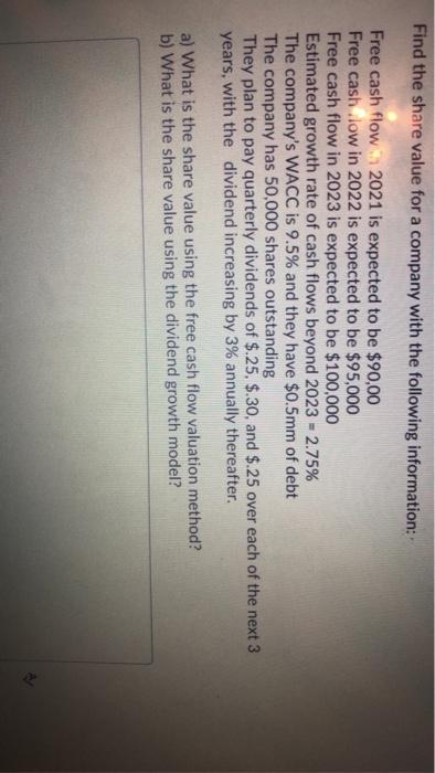  please show work and dont put it in excel Find the