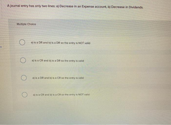is a CR and b) is a CR so the entry is