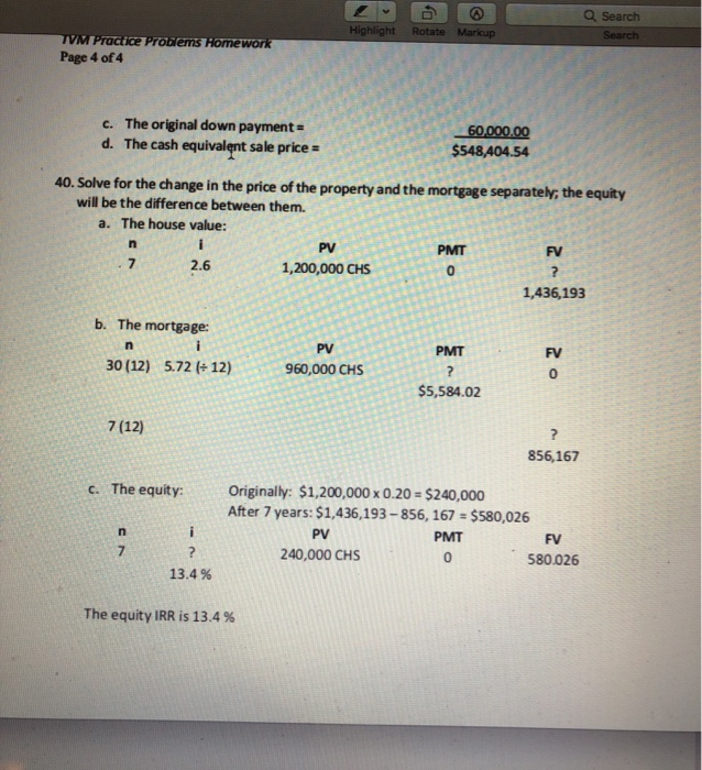 A $100,000 mortgage calls for interest at 9.5% with full amortization in