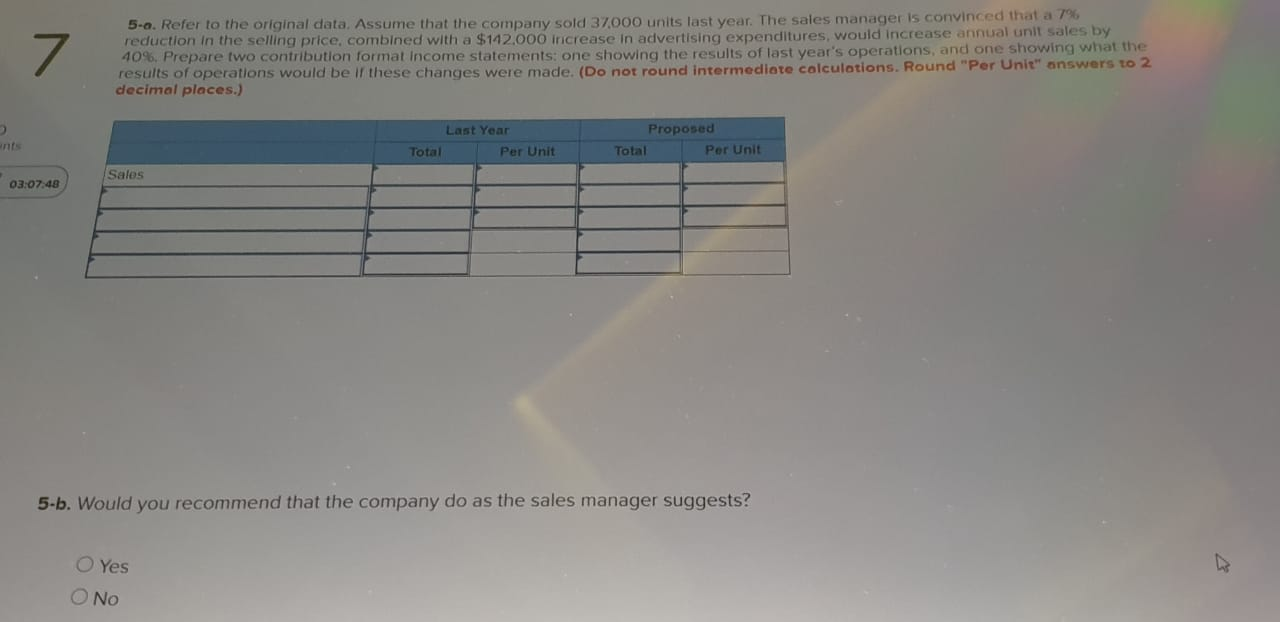 sells for $20 per unit. Variable expenses are 25% of sales, and