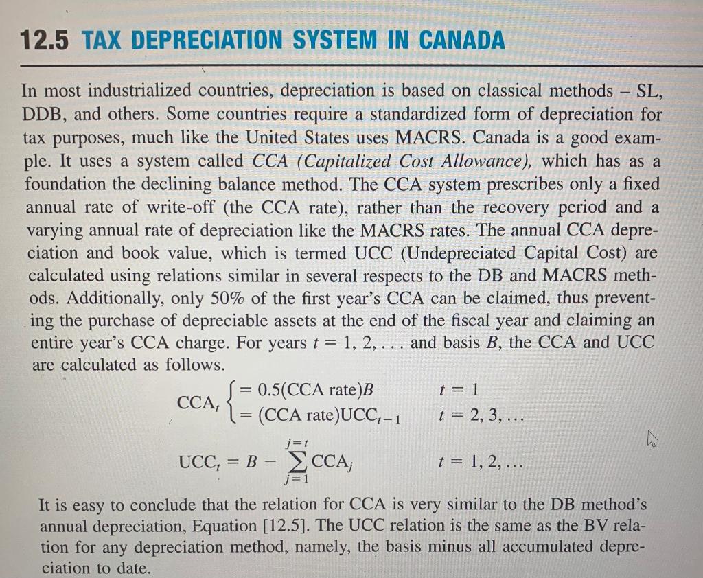 information? 3. (12.34) To determine the MACRS rates in Table 12.2, the