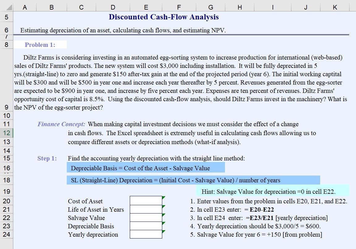 10.10 Chapter 10 HW - Spreadsheet Mastery (problem 1) please fill the