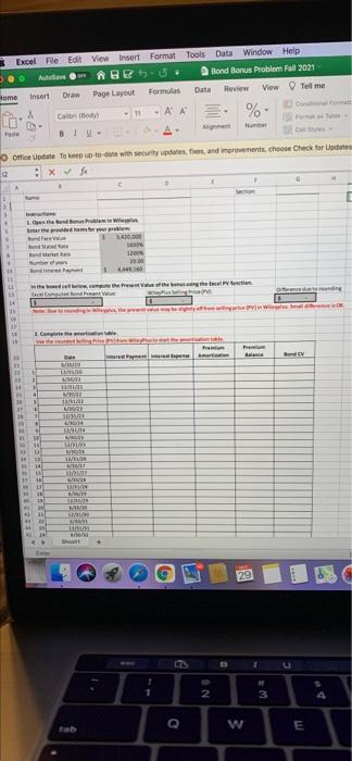please help! o @ Excel File Edt View Insert Format Tools Date