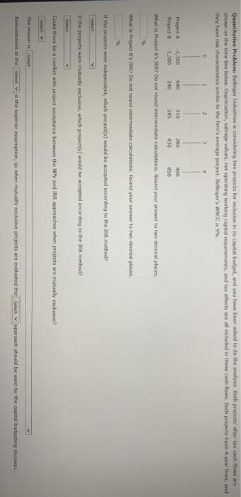  please show work ans answer all qestions. thank you! Quantitative Problem