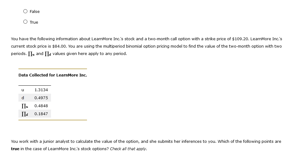 option can be calculated by using a step-by-step approach in the case