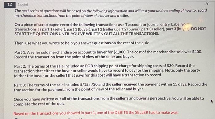 following information and will test your understanding of how to record merchandise