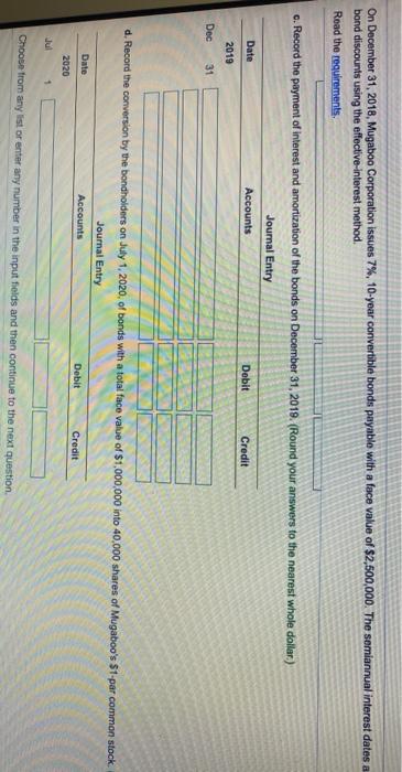 is $ Requirement 2. Prepare an effective interest method amortization table for