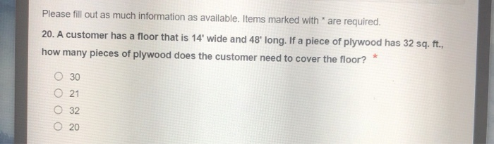 and a 30% discount on tools from a vendor. If the list