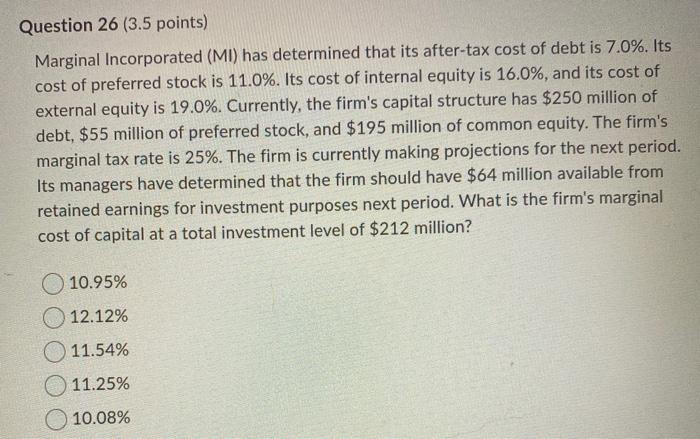 Currently, the firm's stock is selling for $31.00 per share. The firm's