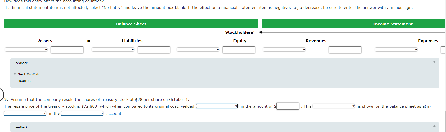  How does this entry affect the accounting equation? If a financial