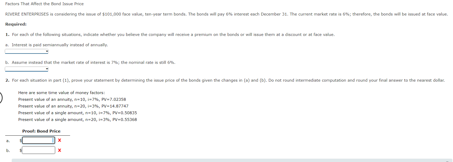 box blank. If the effect on a financial statement item is negative,