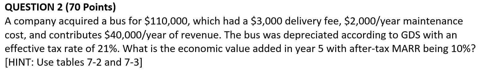 Please use excel QUESTION 2 (70 Points) A company acquired a