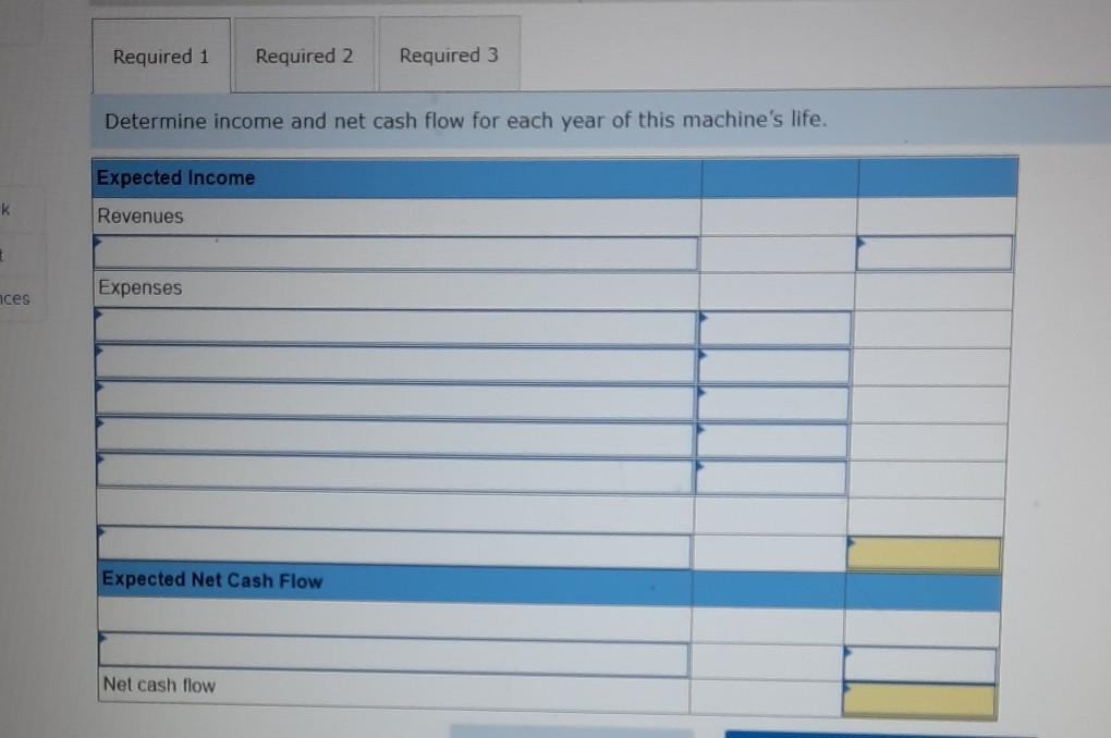 calculation Problem 24-1A (Algo) Payback period, net present value, and net cash