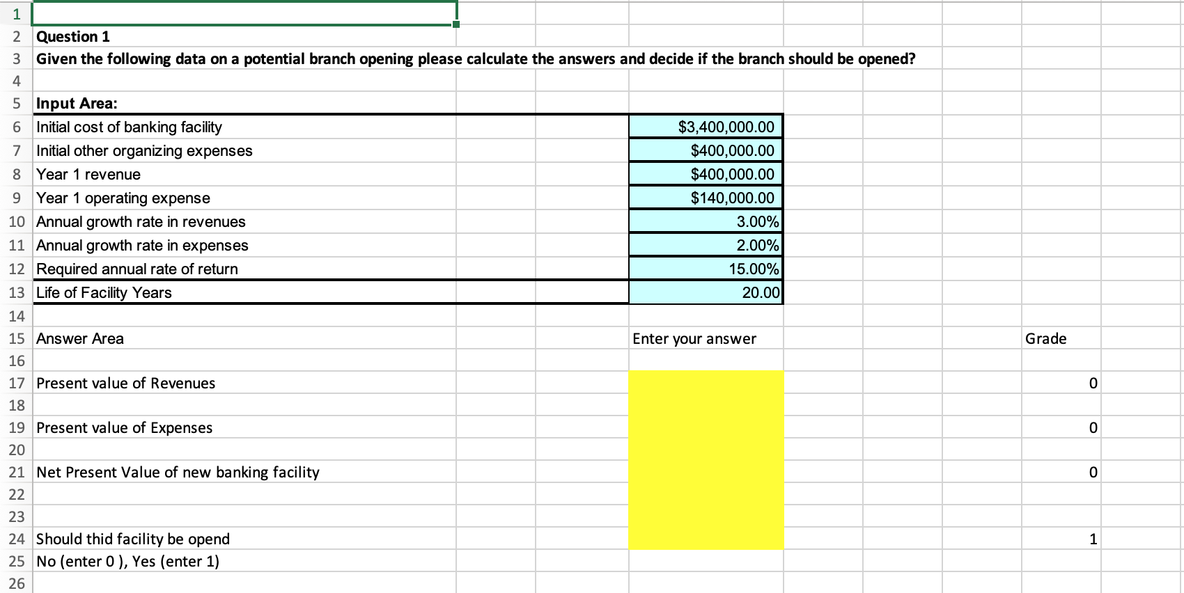 NA 1 2 Question 1 3 Given the following data on