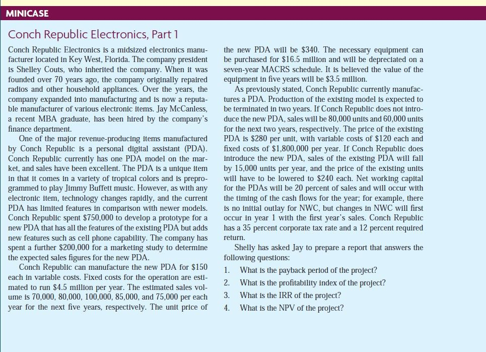  MINICASE Conch Republic Electronics, Part 1 Conch Republic Electronics is a