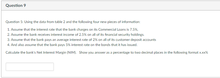 four new pieces of information, Use the following information from table 2