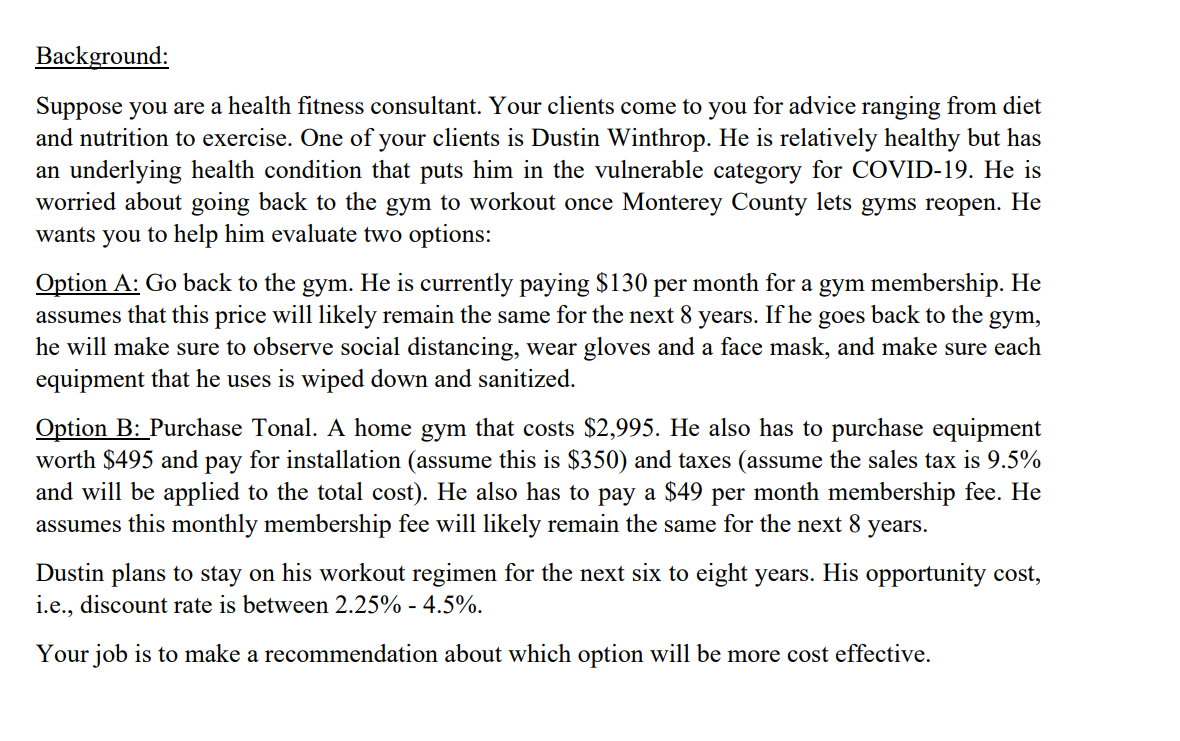 Please help! I have attached the background information for problems. I need