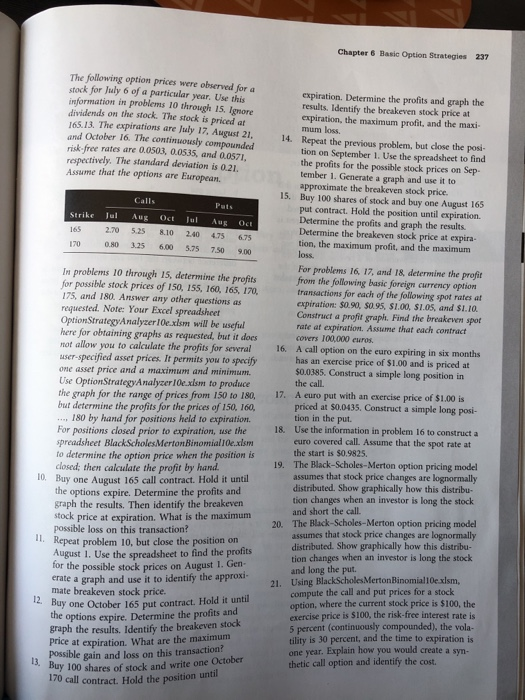 questions numbers 13 14 and 15 170 call contract. Hold the