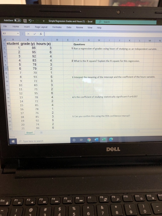  AutoSave OM Simple Regression Grades and Hours (1) Brcel e Search