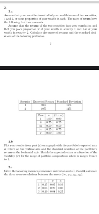 please help with this practice problem 2. 2.a Assume that you can