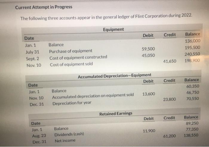  Current Attempt in Progress The following three accounts appear in the
