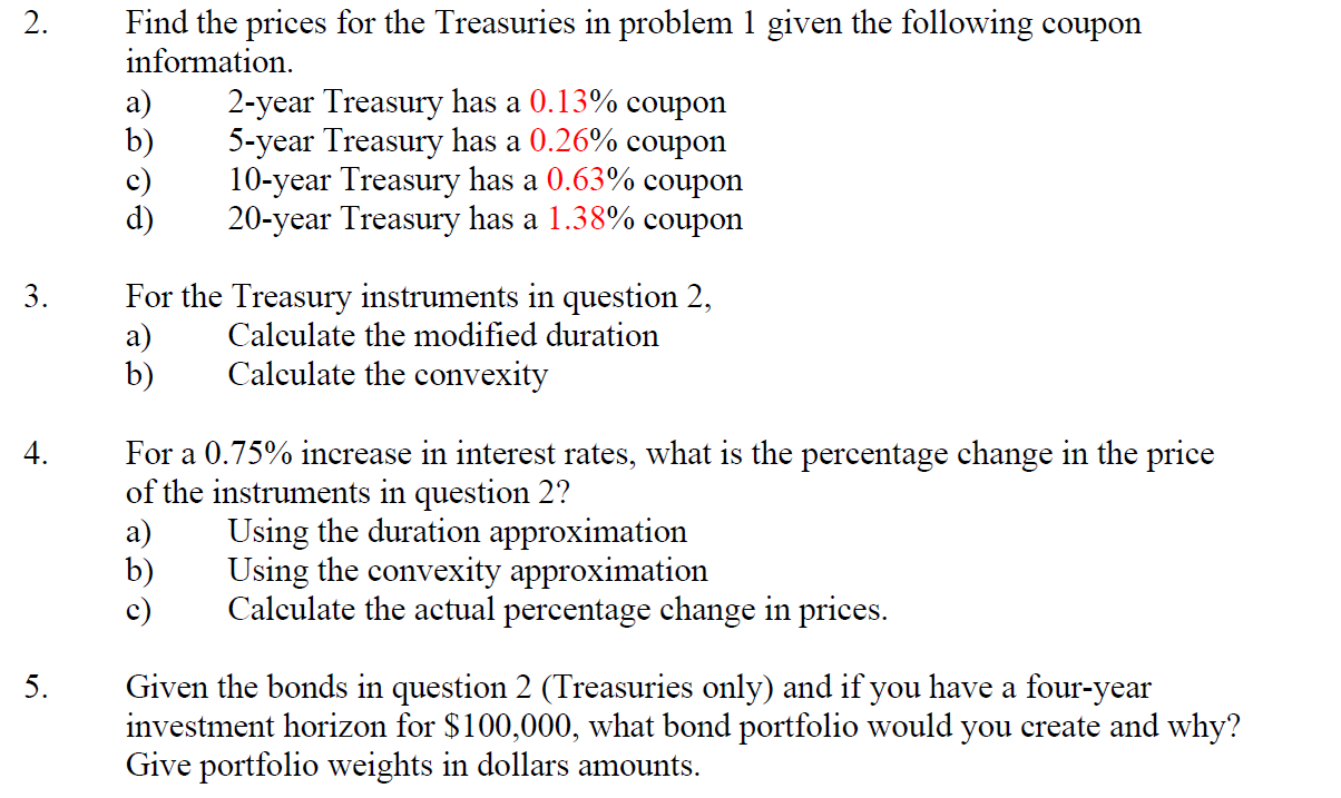 Question 3, 4 and 5 please. Question 2 has already been