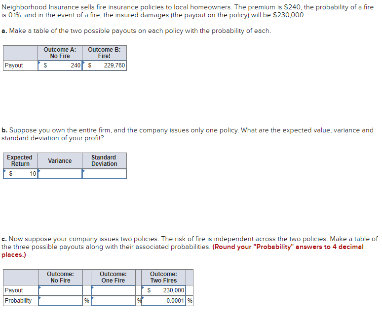 d) What are the expected value, variance and standard deviation of your