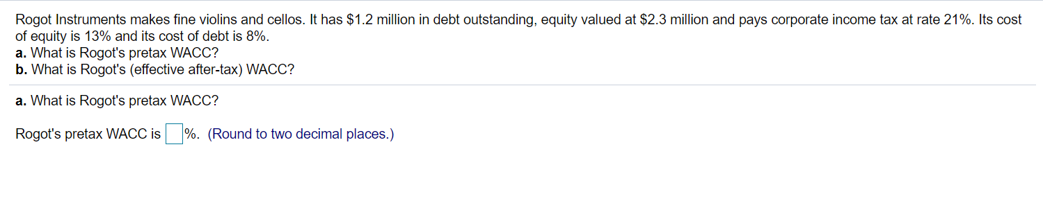 Rogot Instruments makes fine violins and cellos. It has $1.2 million