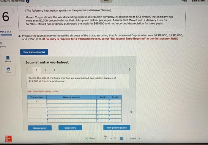  hapter 9 Homework Help Save ERR 6 (The following information applies