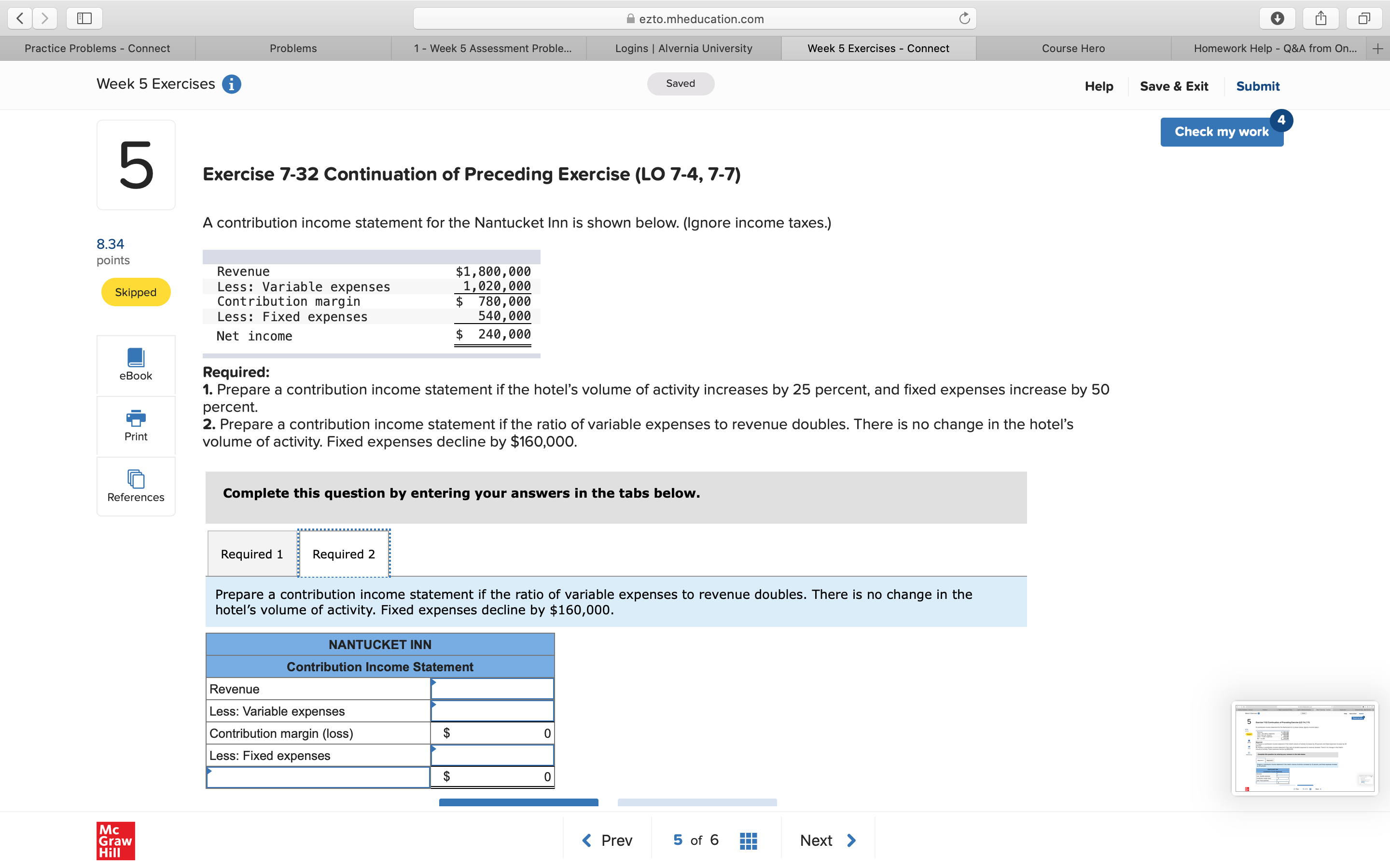 Saved Help Save 3: Exit Submit 5 834 polnts skipped References MC