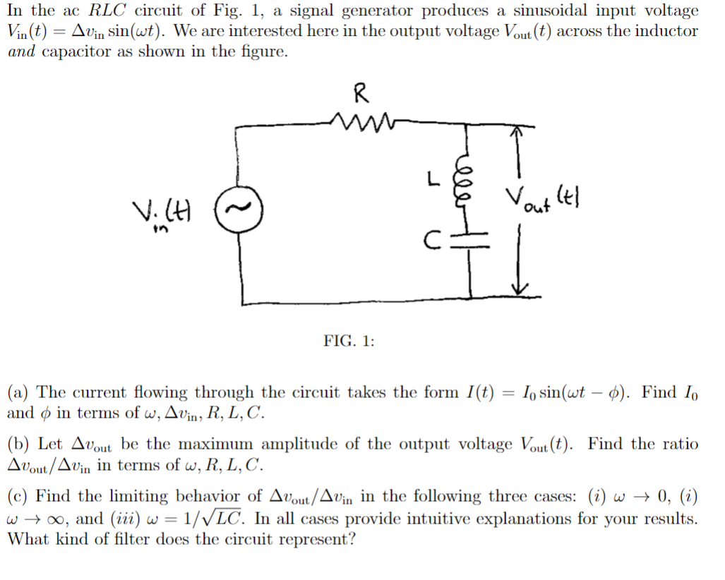 be its internal resistance and L be its inductance. You quickly determine