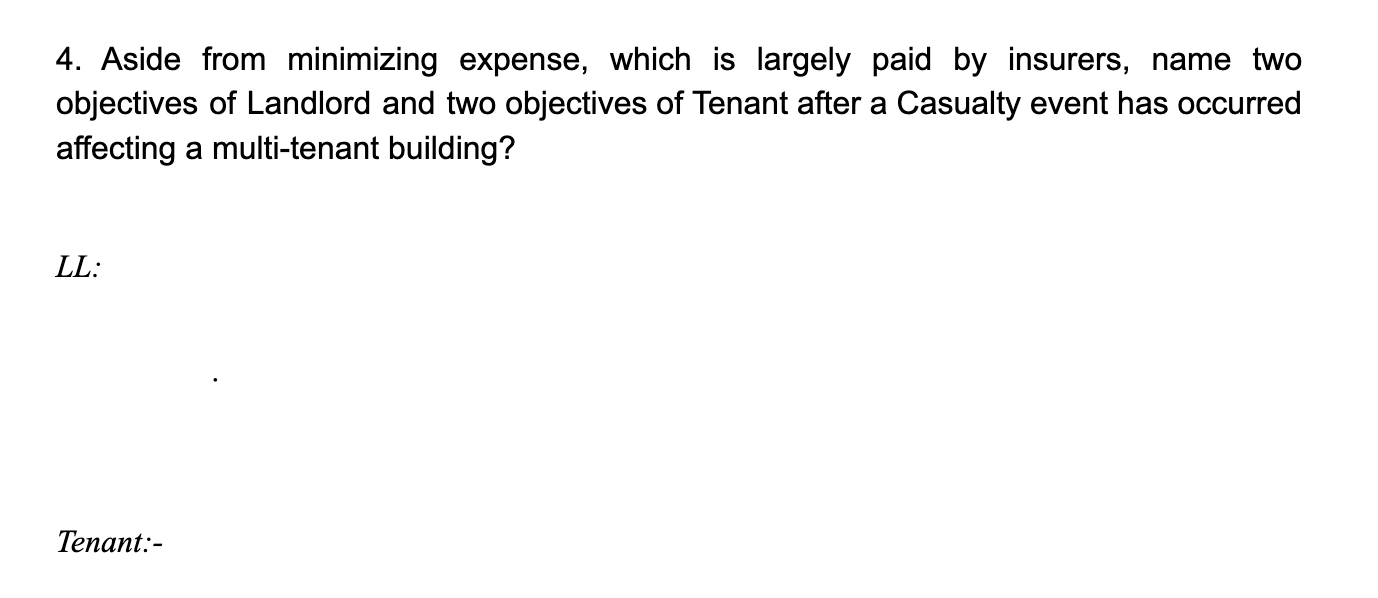 4. Aside from minimizing expense, which is largely paid by insurers,