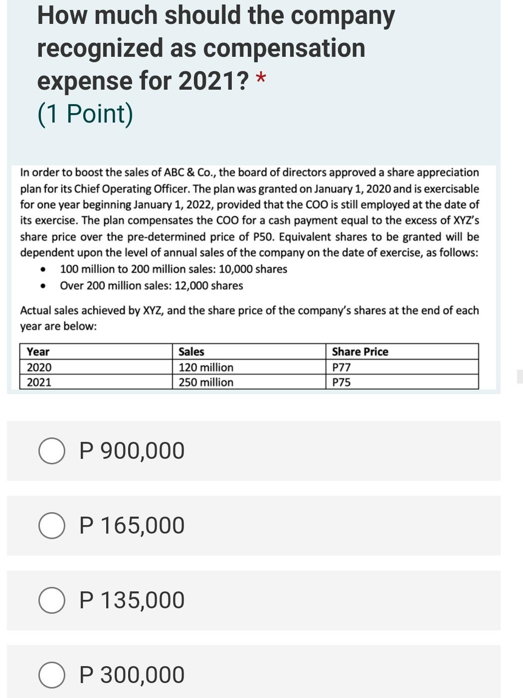 PROBLEM 1 PROBLEM 2 PROBLEM 3 How much should the company recognized