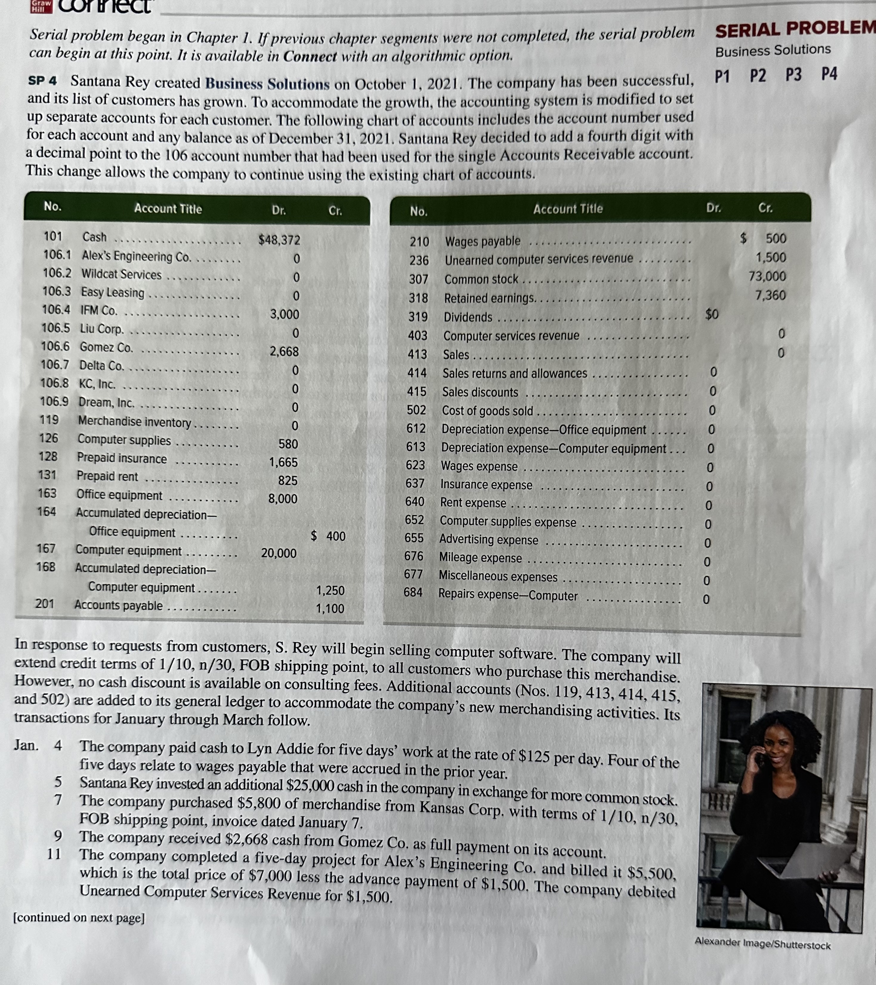  Law Correct SERIAL PROBLEN Serial problem began in Chapter 1. If