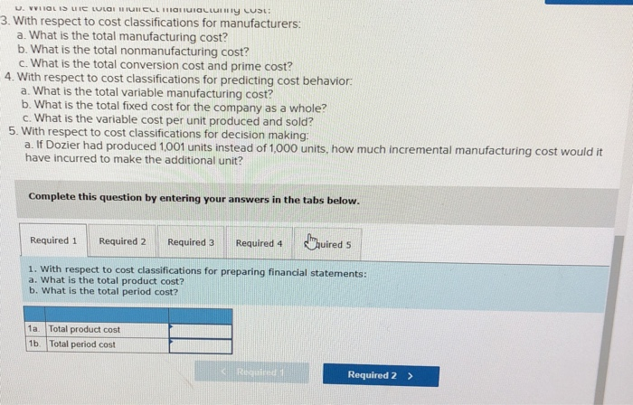 Different Purposes (L01-1, L01-2, L01-3, LO1-4, LO1-5] Dozier Company produced and sold