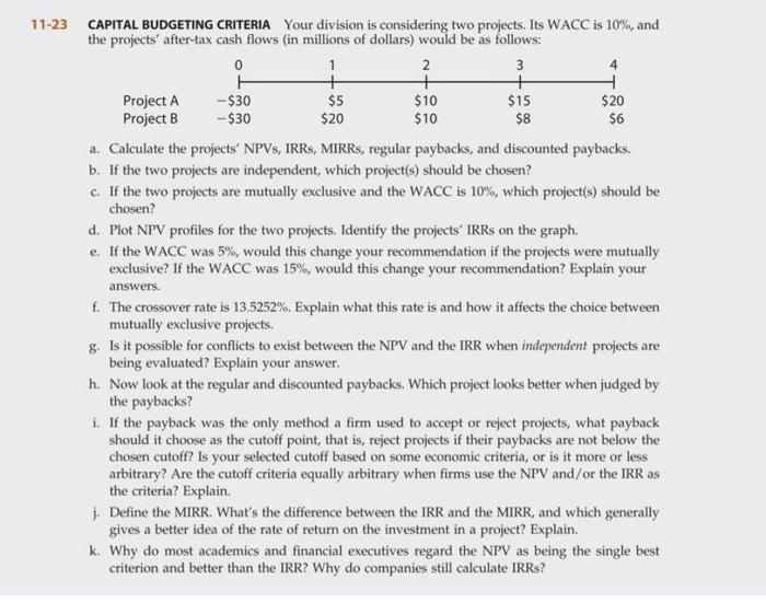 please solve using excel. only need answers for B,C,E and H. 11-23