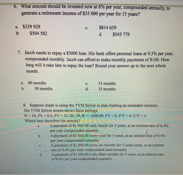 Time of Leng Inte Frequen payment th of rest annu rate compou