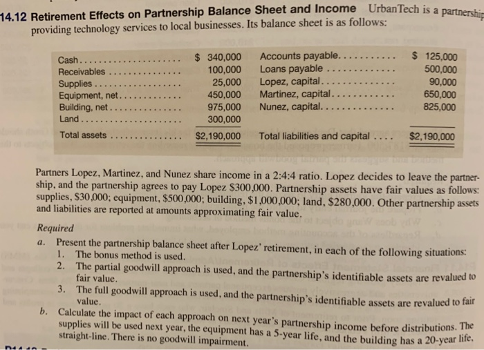 please help with both parts. someone else may know it. 14.12 Retirement