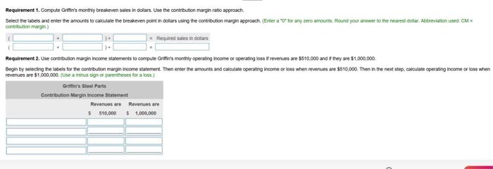 - he company has monthly fixed costs of $610,750 and a contribution