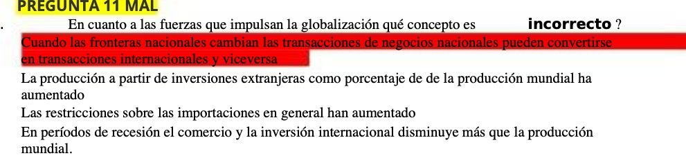 En cuanto a las fuerzas que impulsan la globalizaci6n qu concepto es