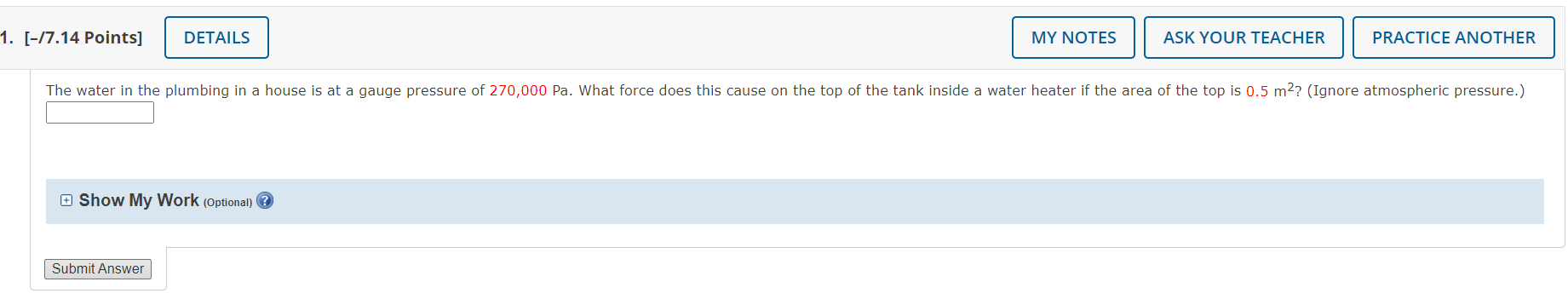  1. [-17.14 Points] MY NOTES ASK YOUR TEACHER PRACTICE ANOTHER The